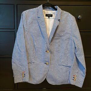 Talbots linen blend blazer
